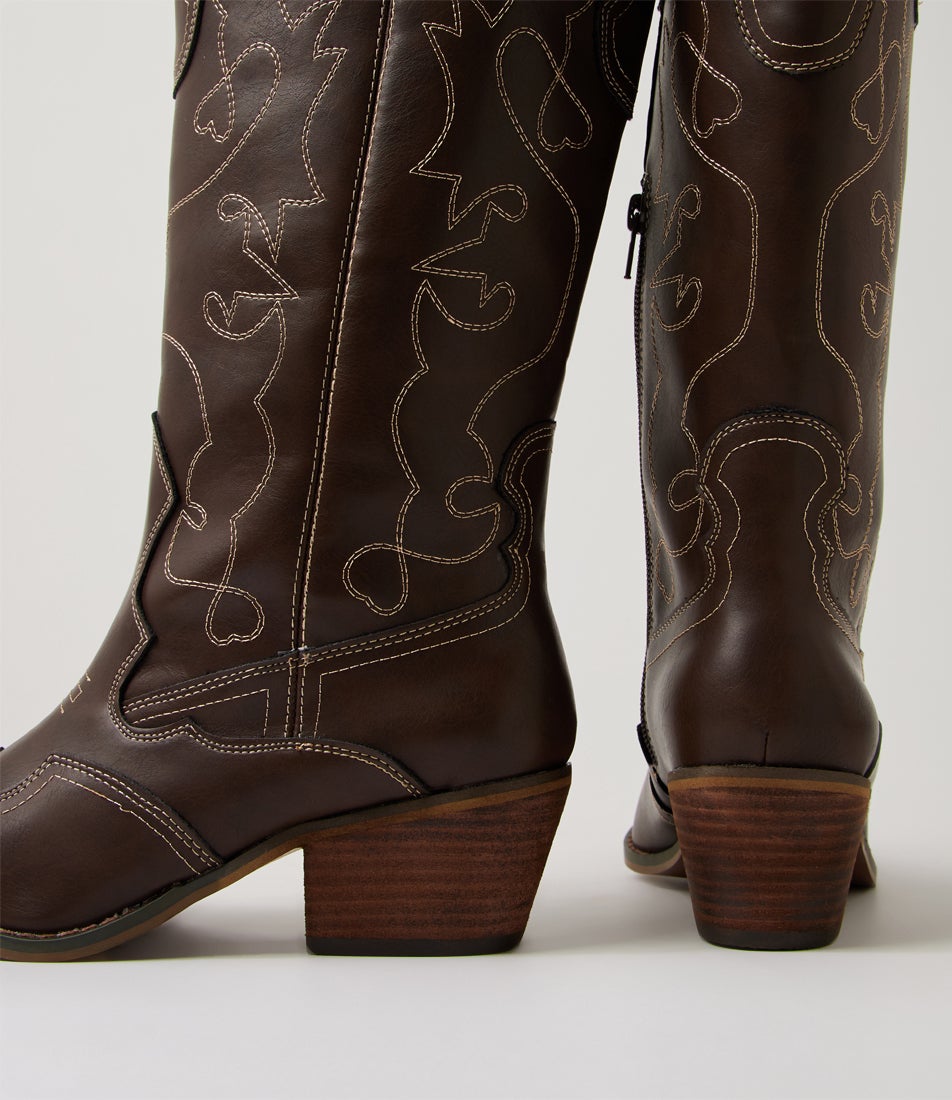 Malvin Chocolate Knee High Boots