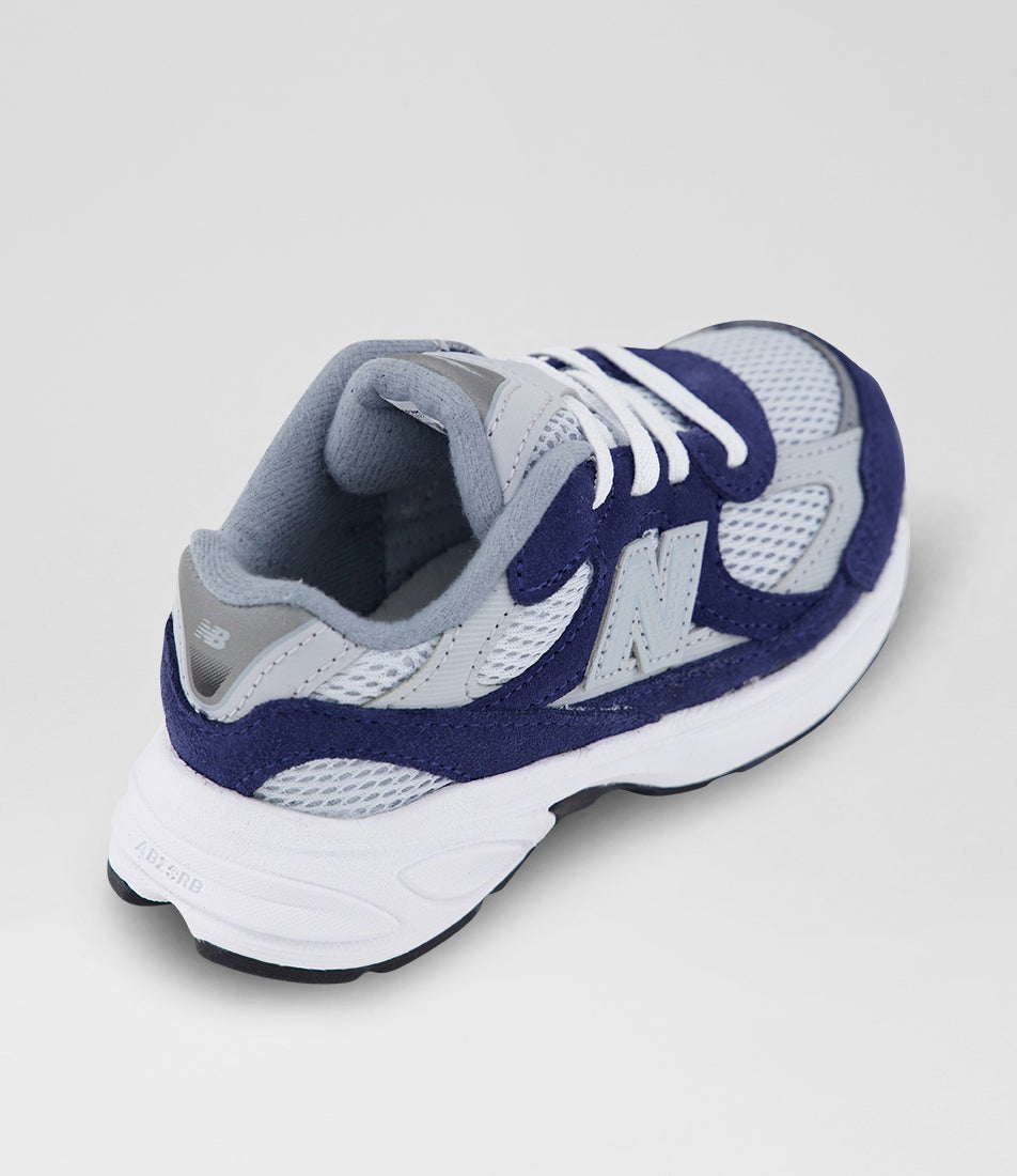 2010 Toddler Navy Aluminum Grey Mesh Sneakers