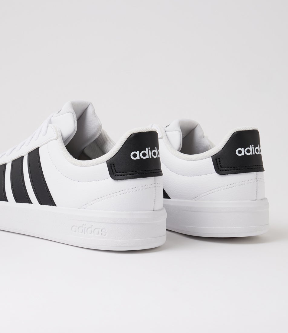 Grand Court 3 M White Black Sneakers