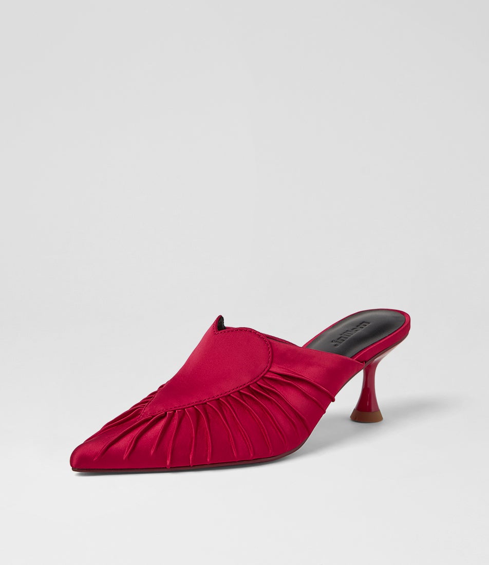 Fearnot Red Satin Heels