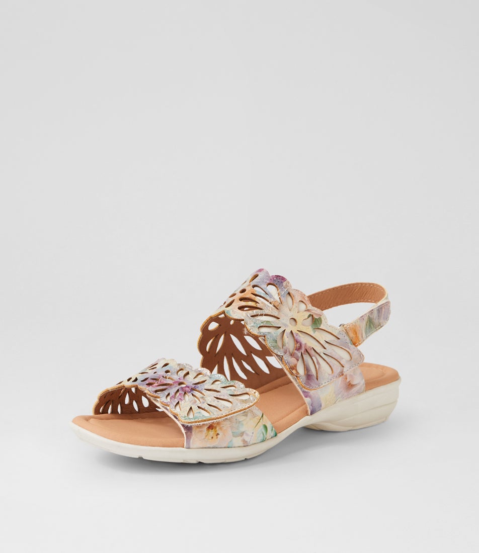 Beckhams Meadow Embossed Leather Sandals
