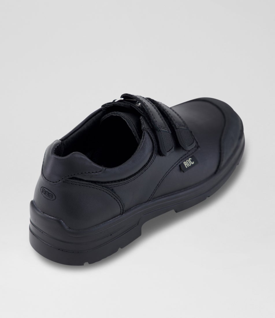 Rapp Junior Black Leather School Shoes