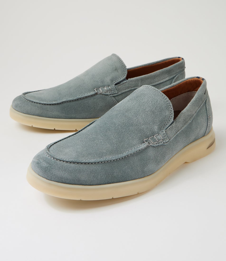 Minnie Blue Suede Loafers