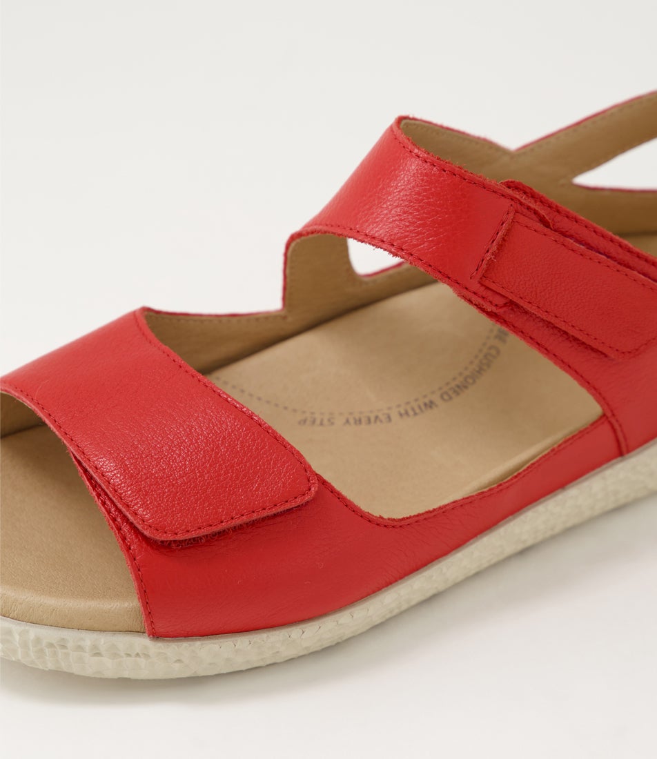 Royde Xw Red Milk Leather Sandals