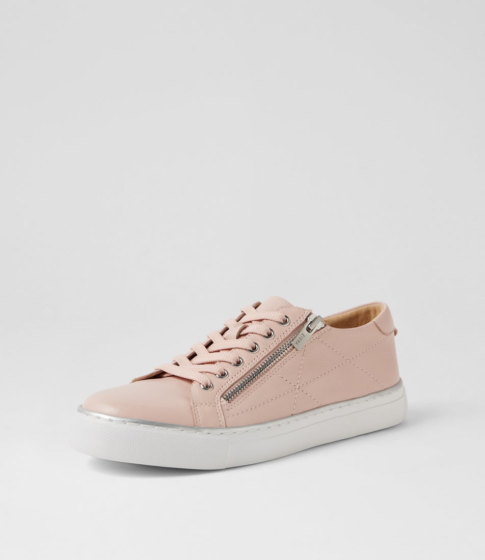 Pryor Xf Pale Pink White Leather Sneakers