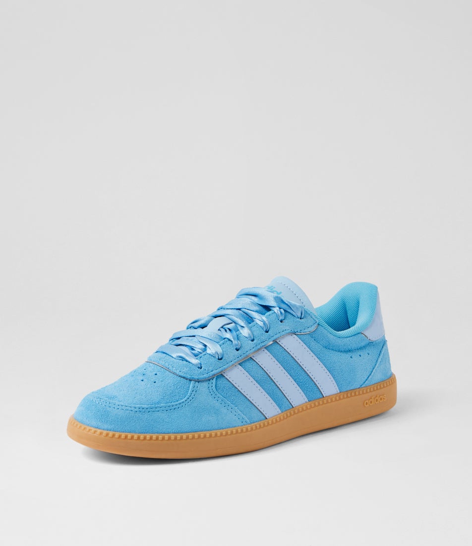 Breaknet Sleek W Semi Blue Burst Glow Fabric Lace Ups