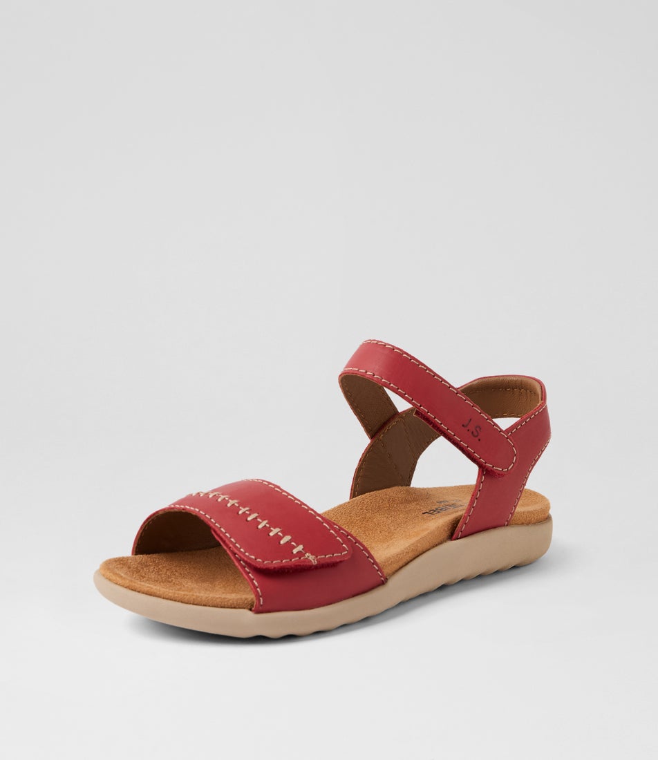 Juliet 03 Rot Leather Multi Strap Sandals