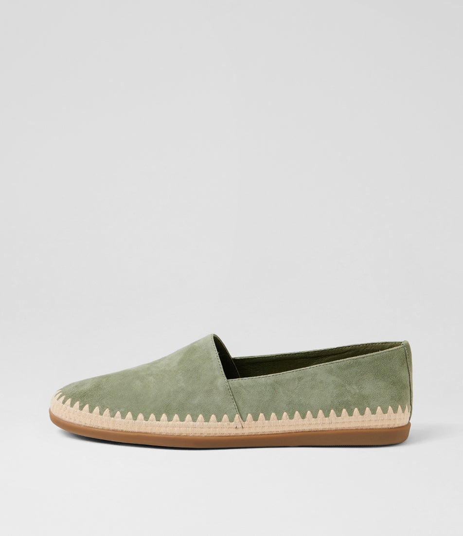 Reyba Khaki Natural Suede Espadrilles Reyba Khaki Natural Suede Espadrilles