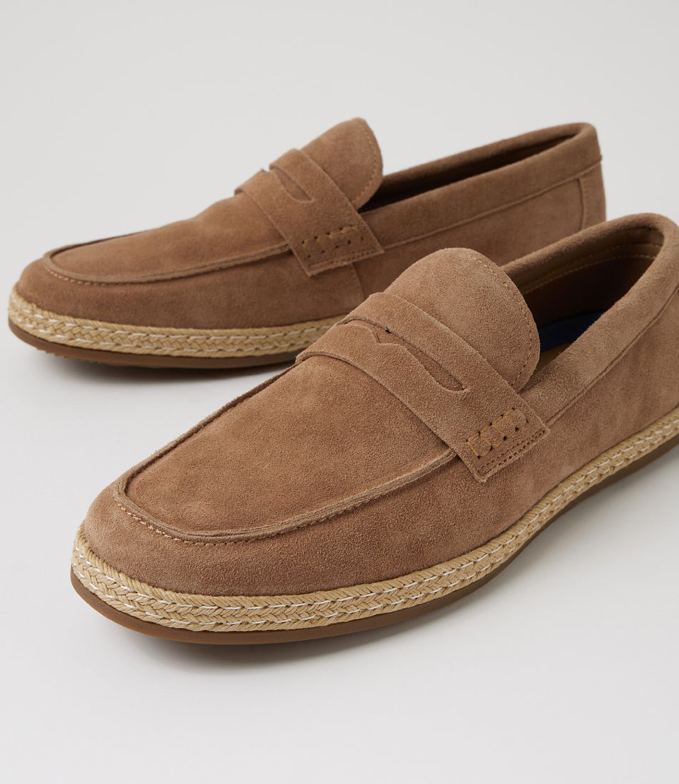 Capture Taupe Suede Loafers