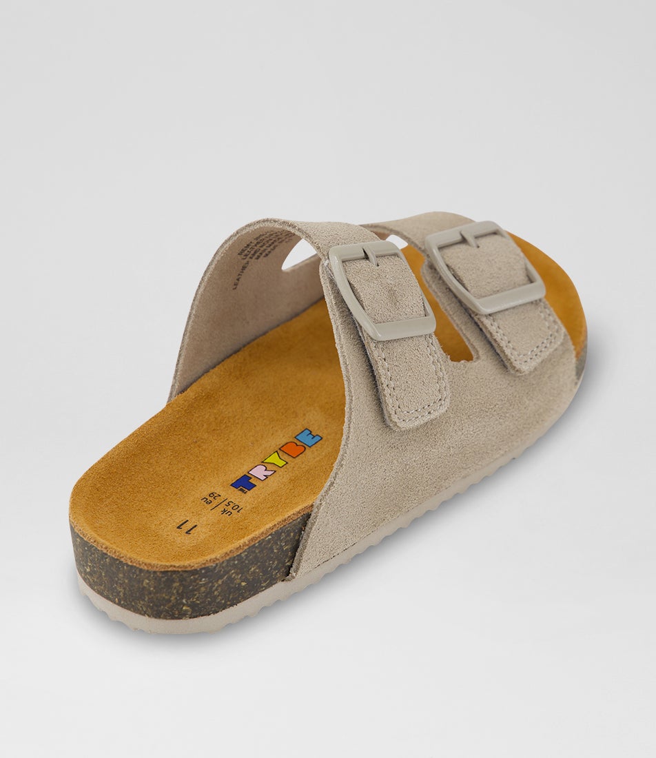 Remy Junior Taupe Suede Sandals