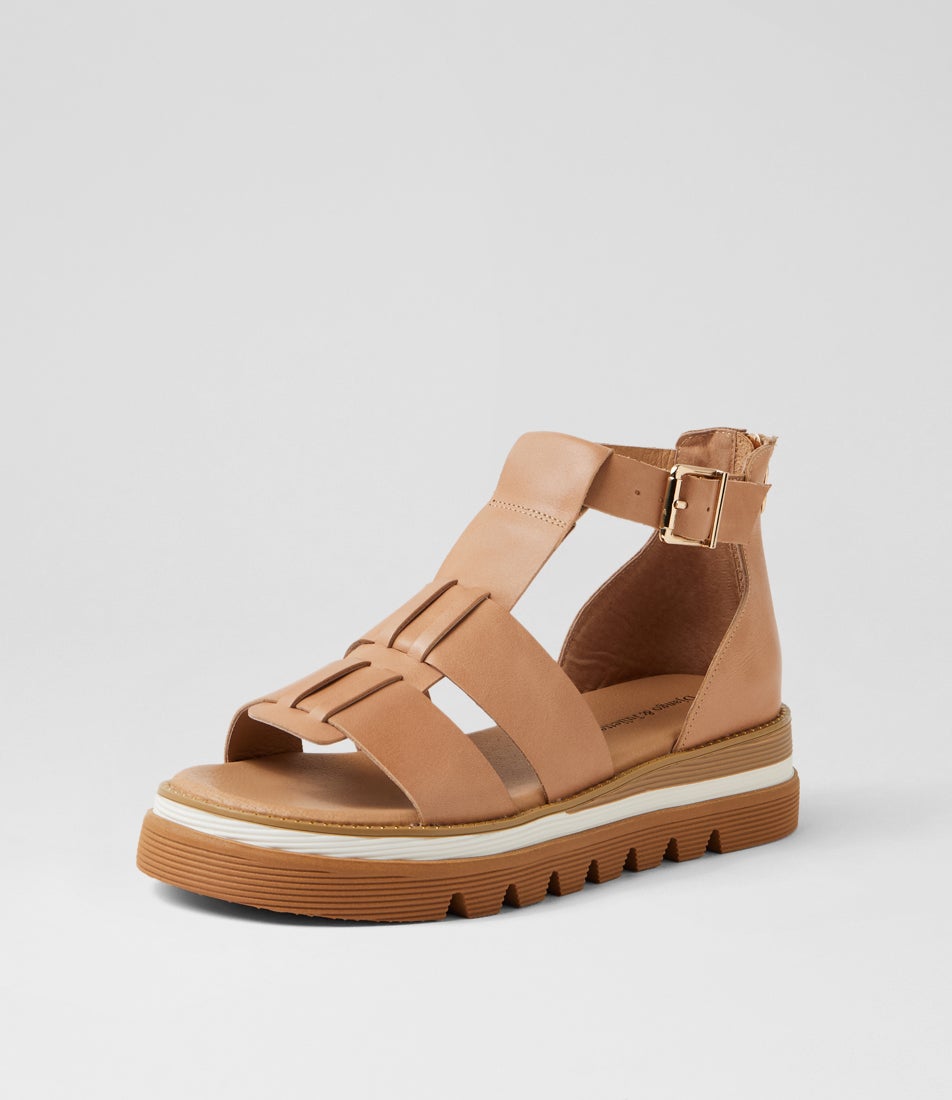 Sloanes Cappuccino Leather Sandals
