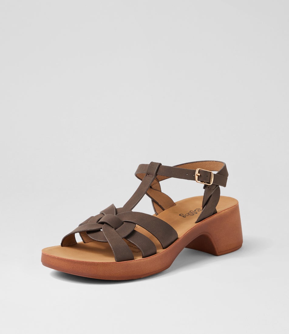 Adelaide Espresso Nubuck Pu Sandals