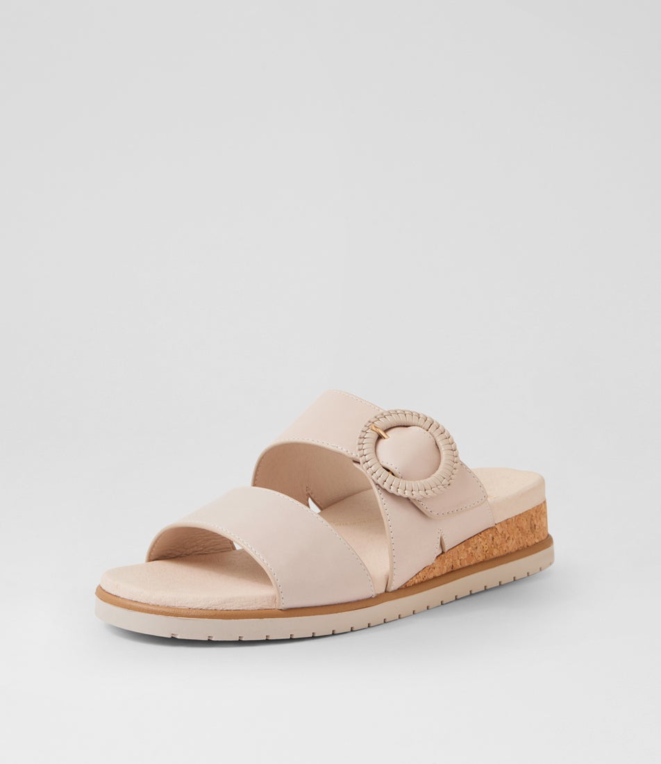 Vatha W Almond Leather Sandals