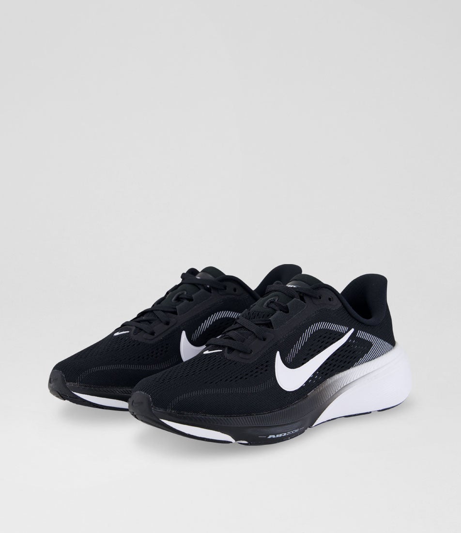 Air Zoom Pegasus 42 Youth Black White Photon Dust Mesh Sneakers