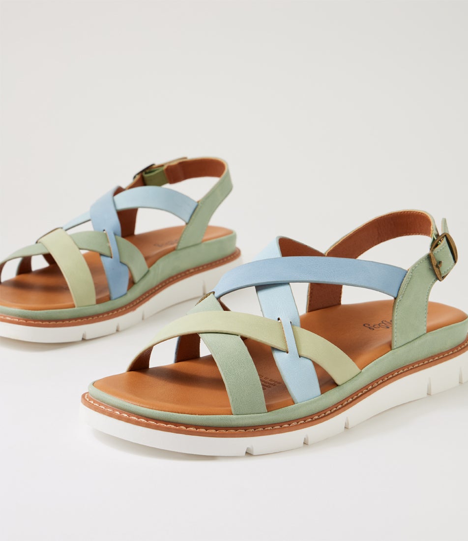 Dollin Pistachio Multi Strappy Sandals Dollin Pistachio Multi Strappy Sandals