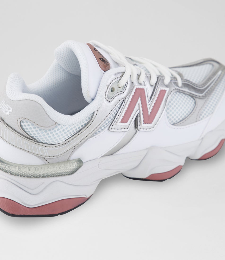 9060 Youth White Rosewood Mesh  Sneakers