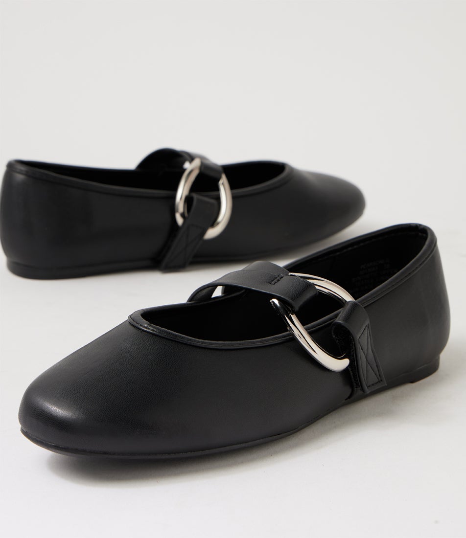 Pearsoni Black Flat Shoes