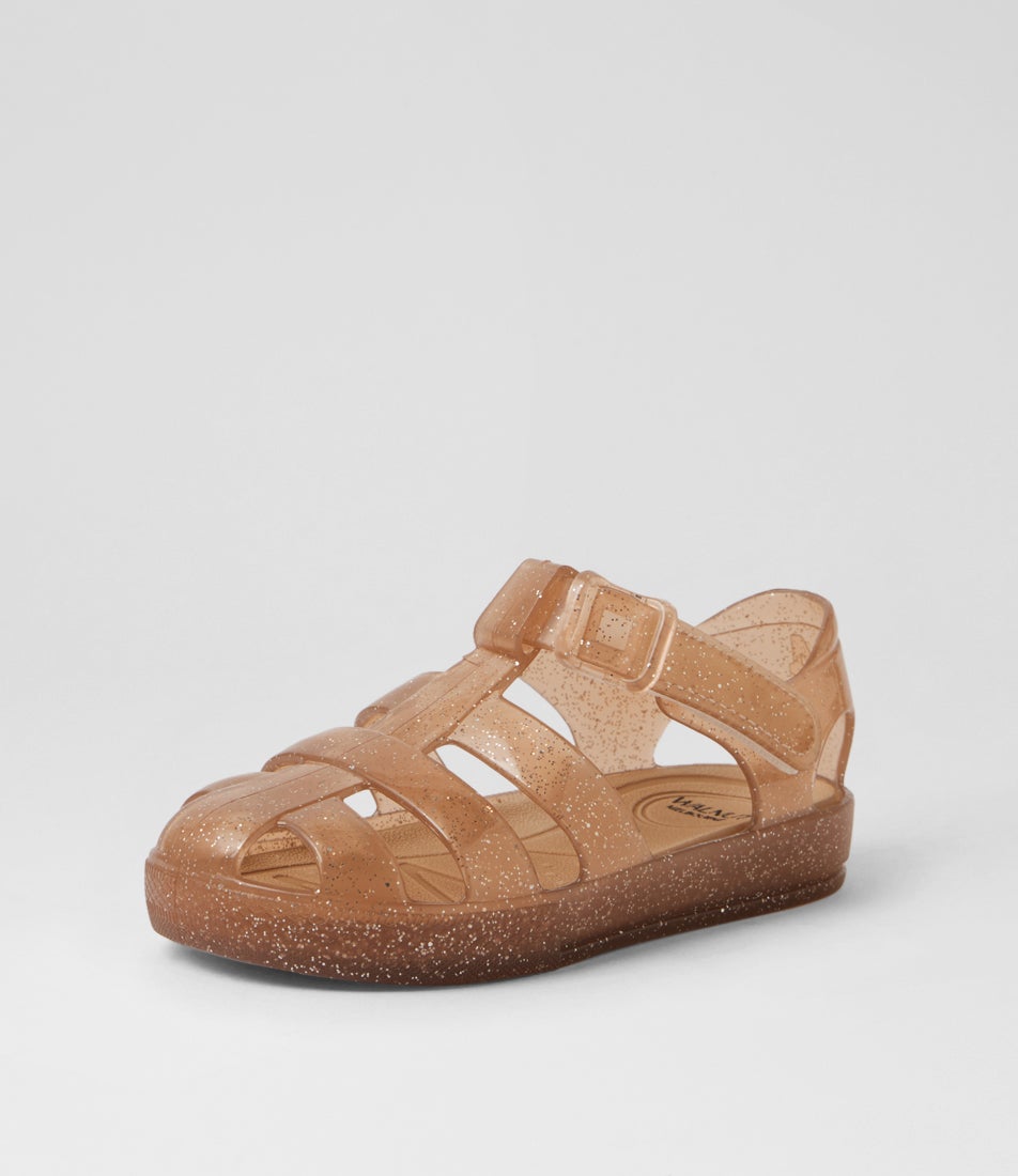 Frankie Sandal Toddler Rose Gold Rubber Sandals