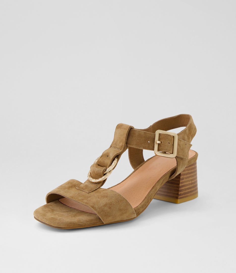 Fulvia Light Choc Suede Sandals