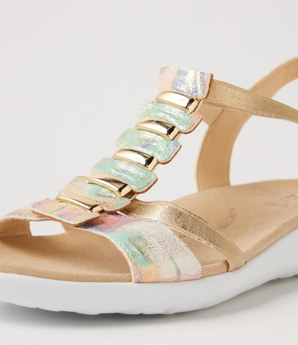 Ulover W Gelato Multi Leather Elastic Sandals