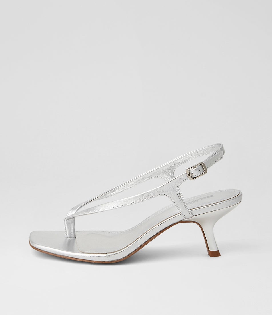 Holi Silver Leather Sandals