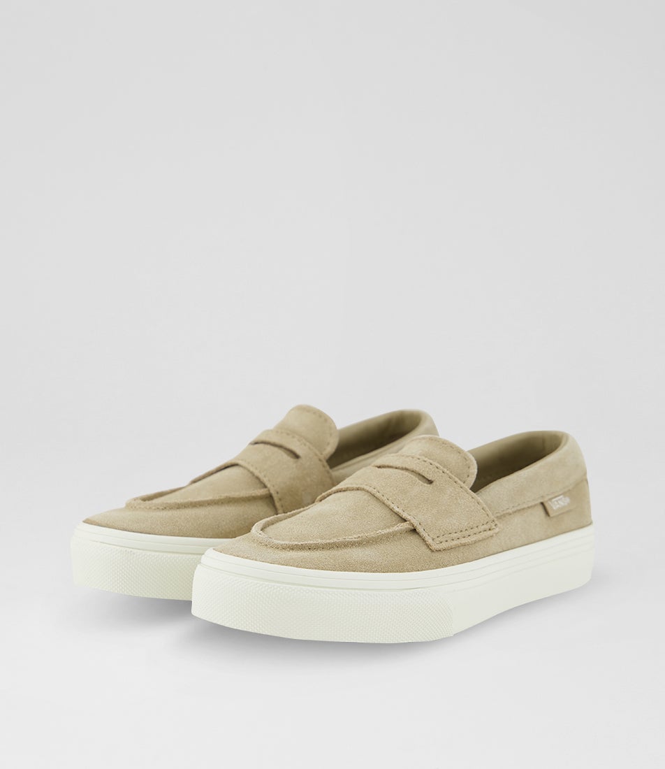 53 Junior Incense Beige Marshmallow White Suede Loafer