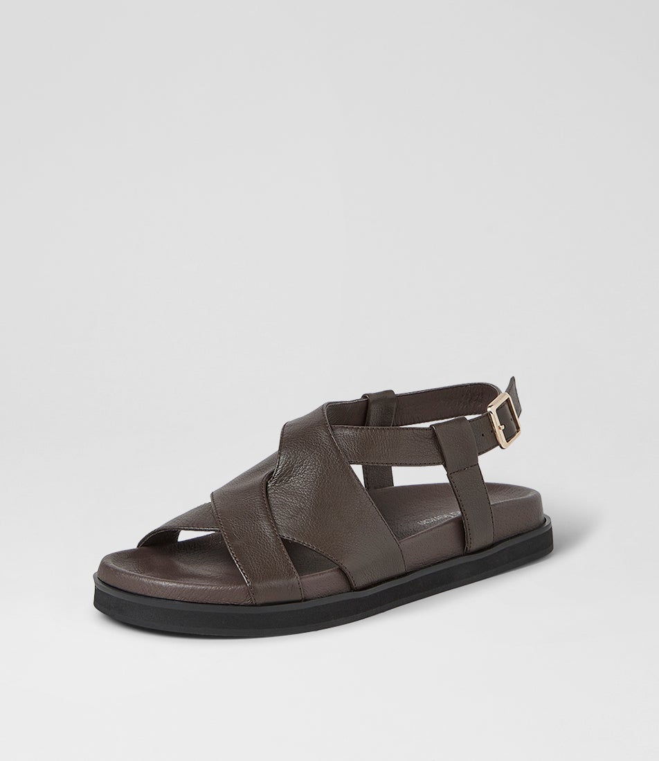 Vebbie Choc Leather Sandals