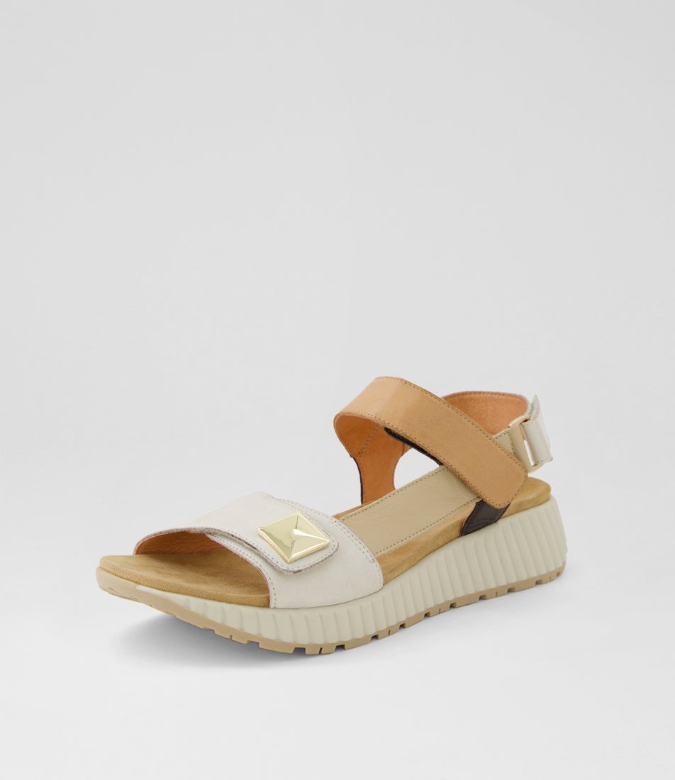 Lomar W Almond Multi Leather Sandals