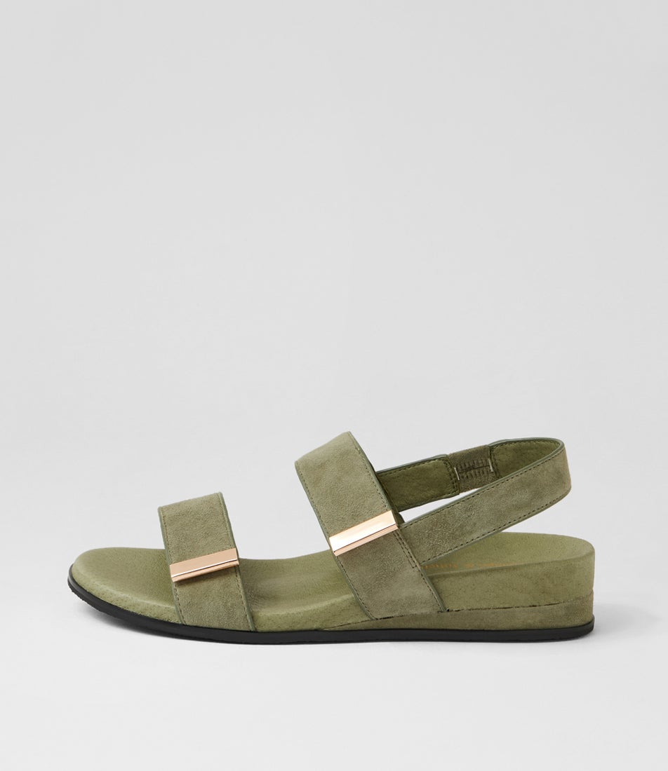 Funkie Khaki Suede Sandals Funkie Khaki Suede Sandals