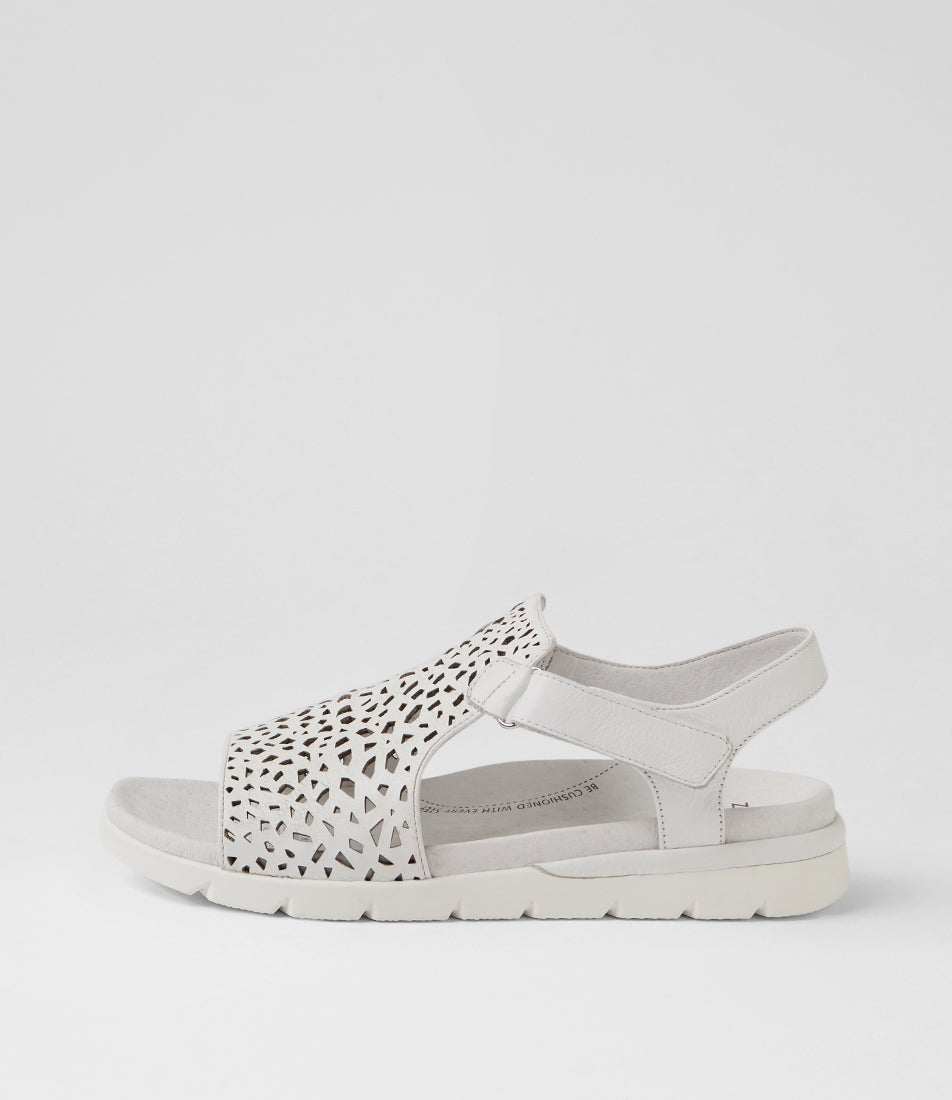 Ascotch Xw White Leather Sandals