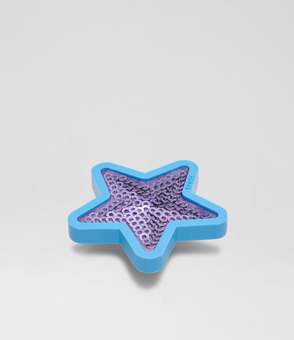Purple Star Sequin Jibbitz