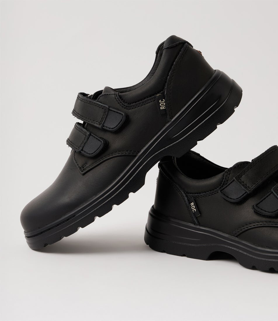 Kilo 2 Junior Black Leather School Shoes