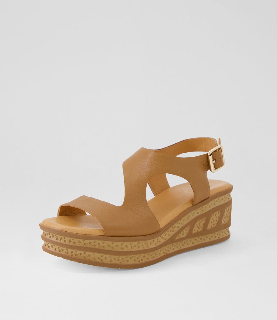 Quetzal Dark Tan Leather Sandals