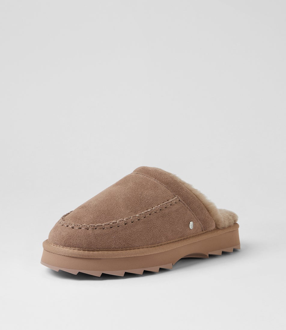 Sharky Mushroom Suede Slides