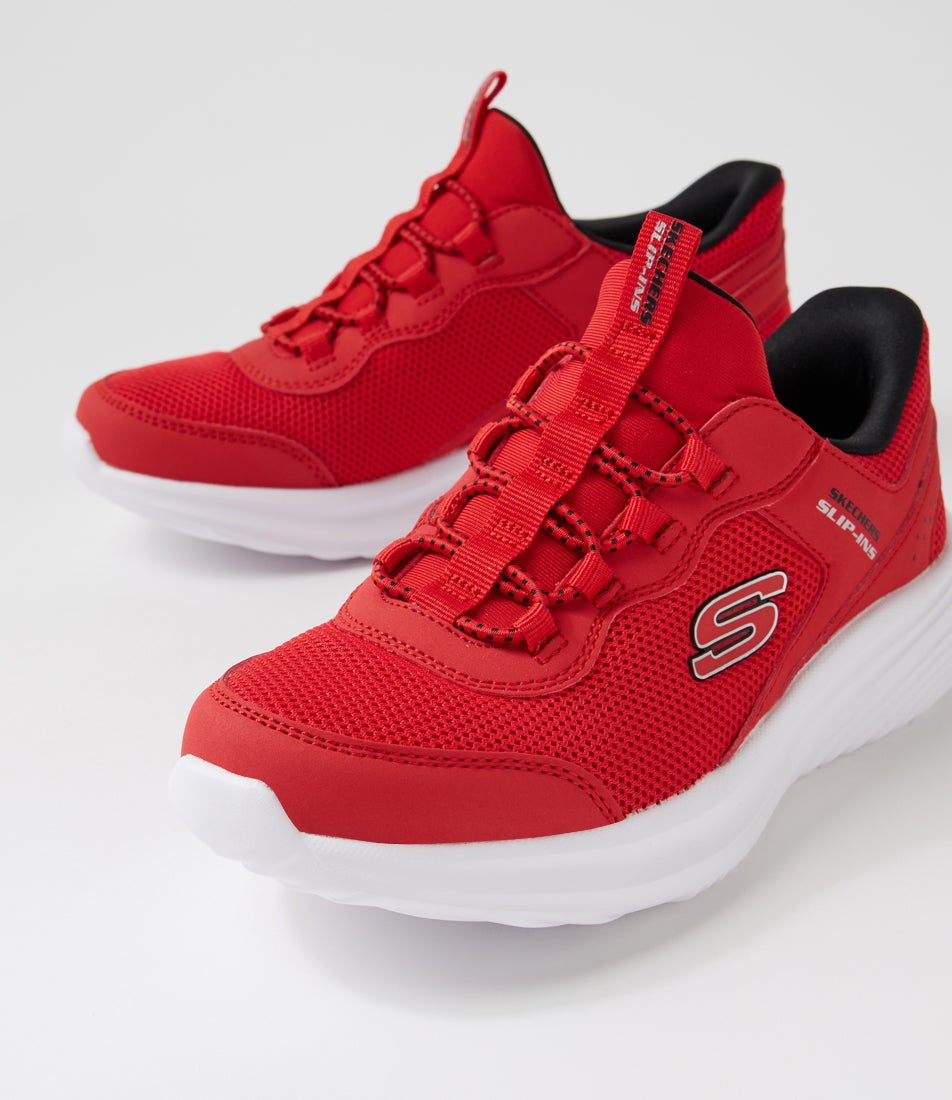 Bounder Pro Junior Red Mesh Lace Ups
