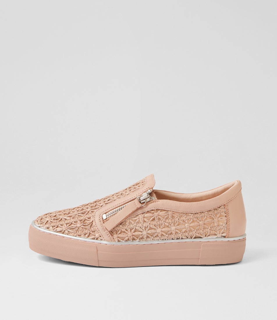 Fita Mushroom Synthetic Raffia Leather Sneakers