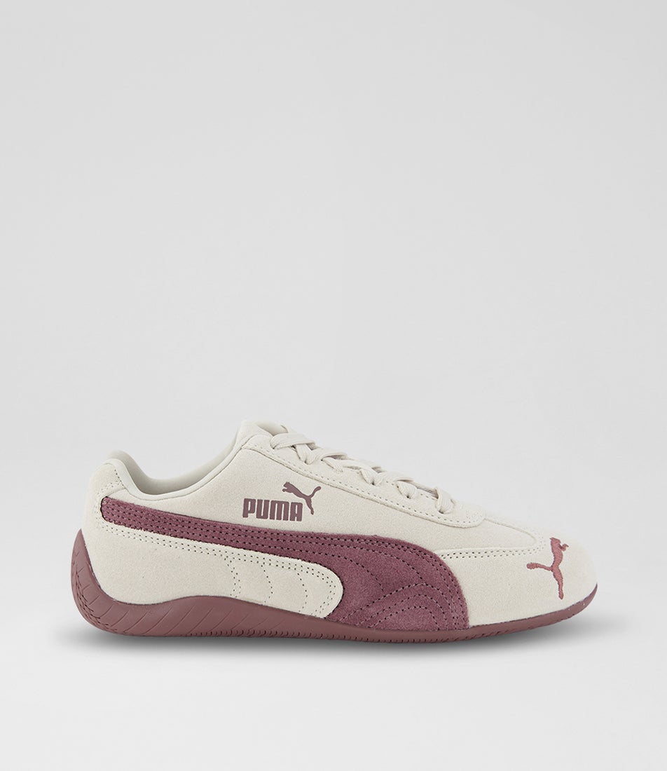 Speedcat Og Youth Silver Fog Rich Cocoa Suede Lace Up Sneakers