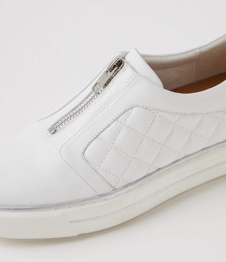 Kimon W White Leather Sneakers