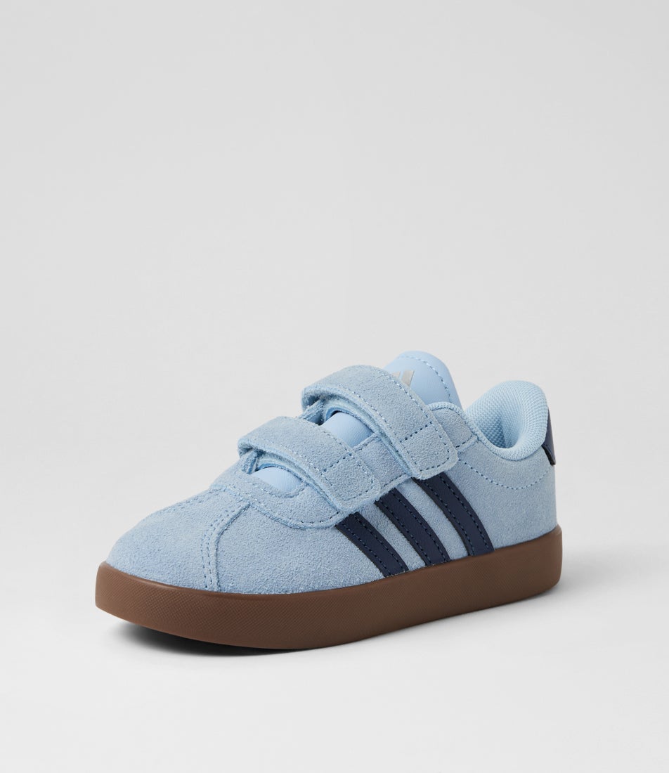 Vl Court 3 Cf I Toddler Clear Sky Indigo Fabric Sneakers