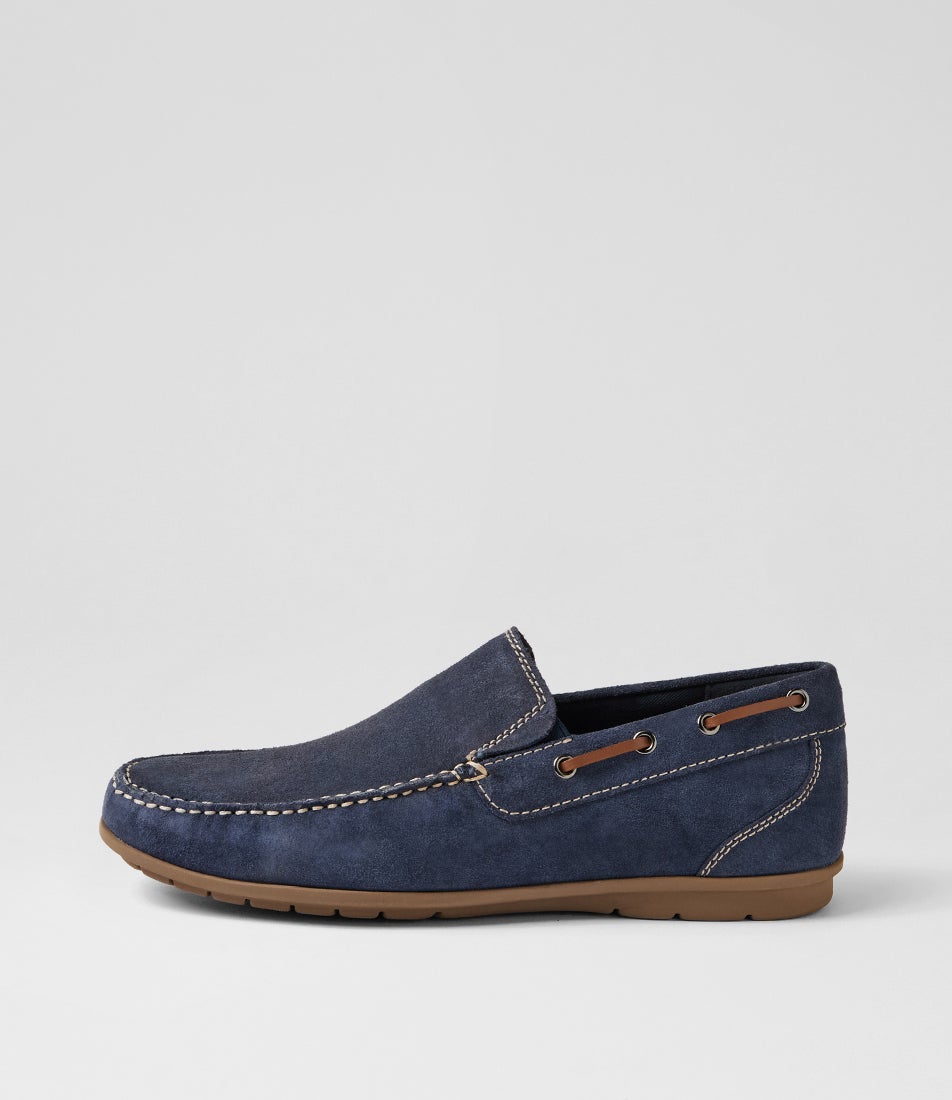 Jonte Navy Oil Suede