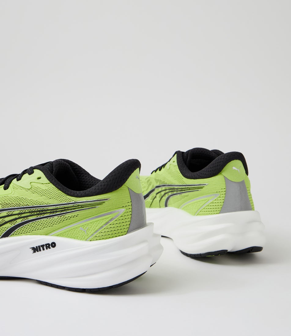Velocity Nitro 5 M Sunny Lime Moody Gray Mesh Lace Up Sneakers