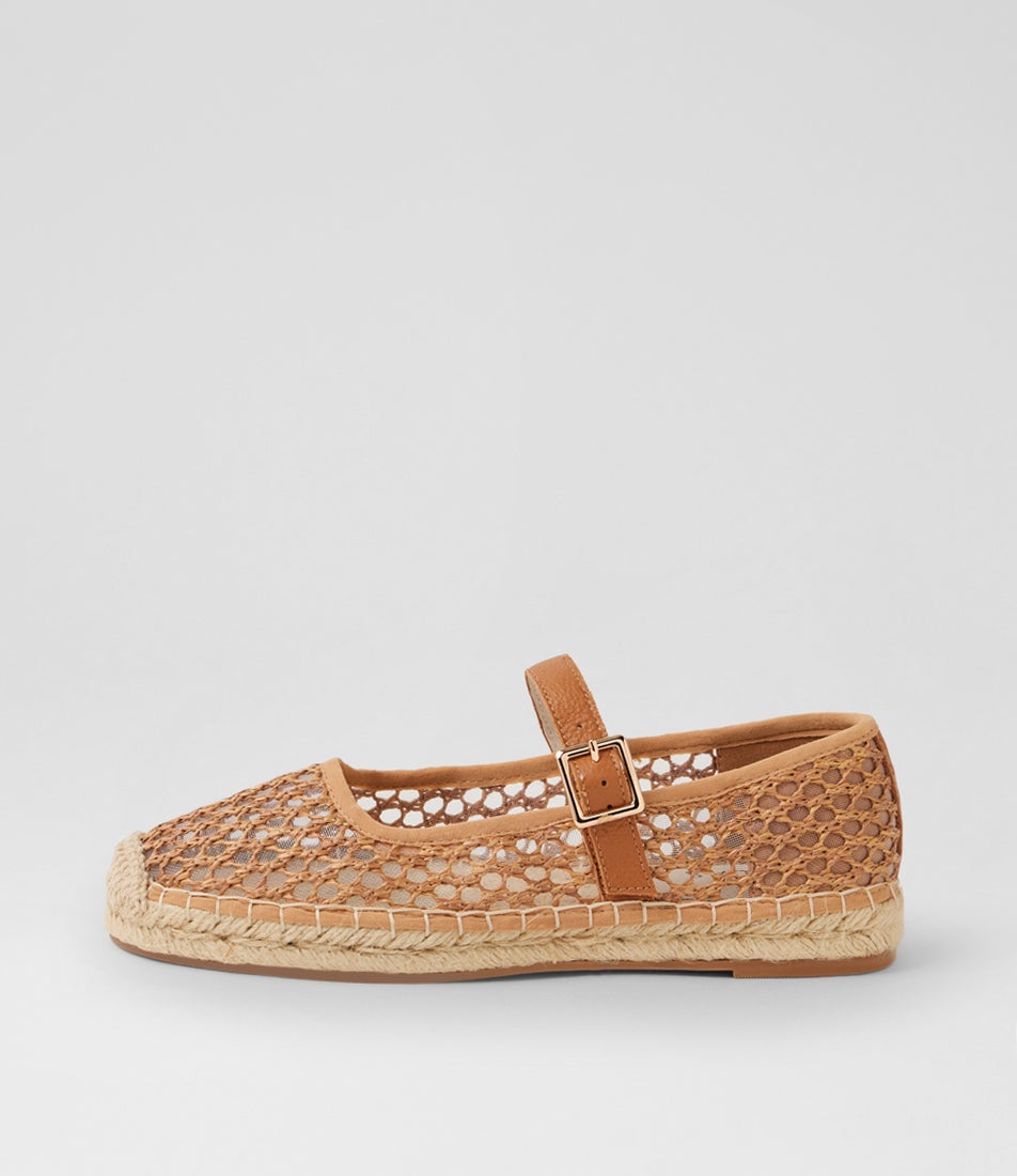 Sinki Tan Woven Leather Espadrilles