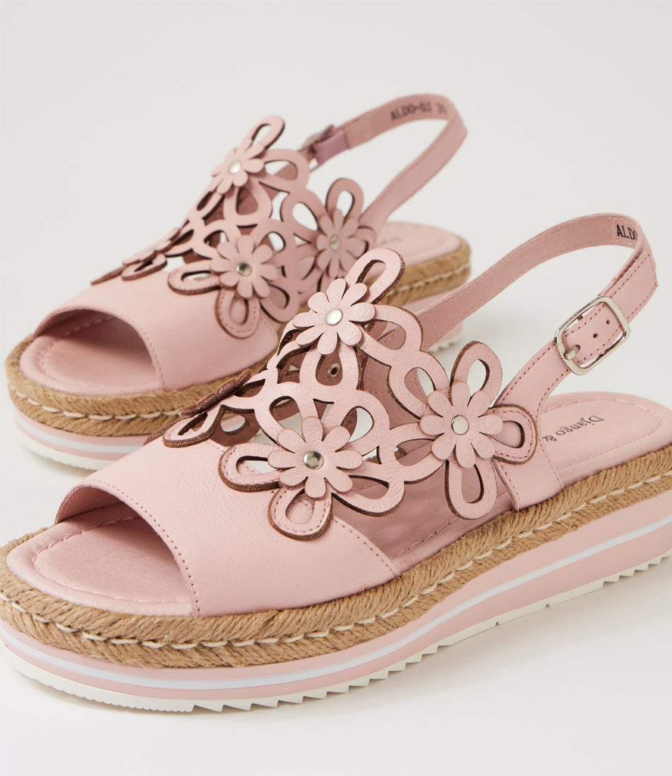 Aldo Pale Pink Leather Slides