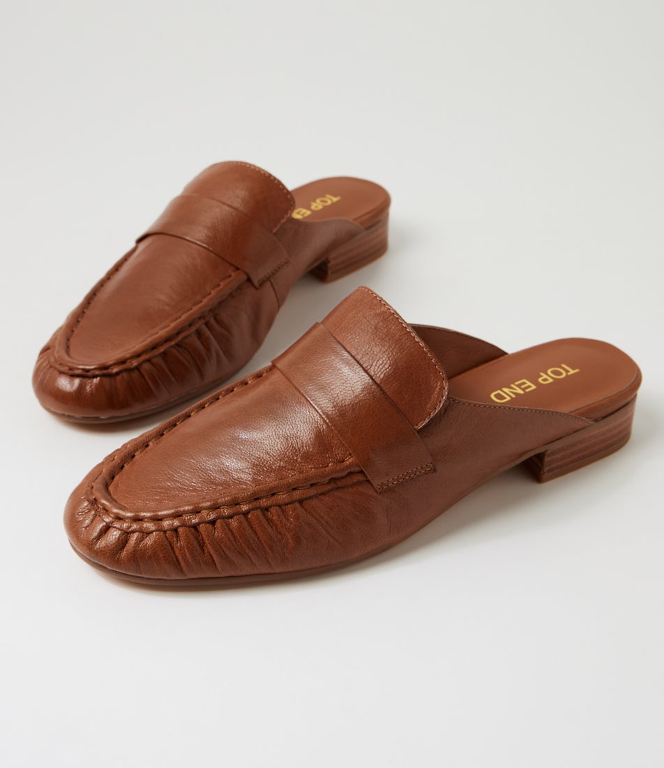 Westbey Cognac Polish Leather Loafers