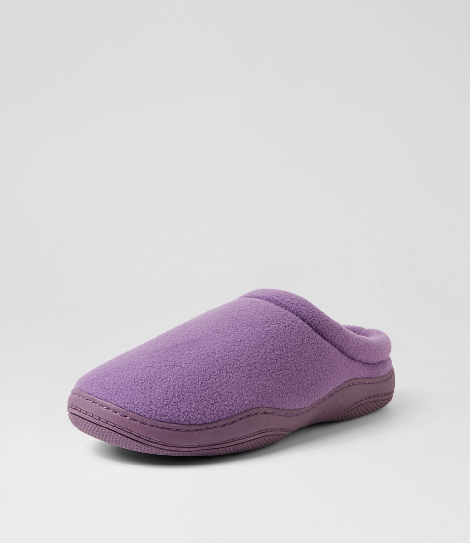 Suzie Mauve Fabric Slippers