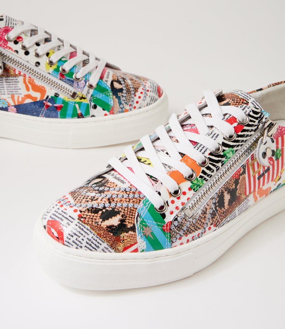 Froggy Collage 2 White Patent Leather Sneakers