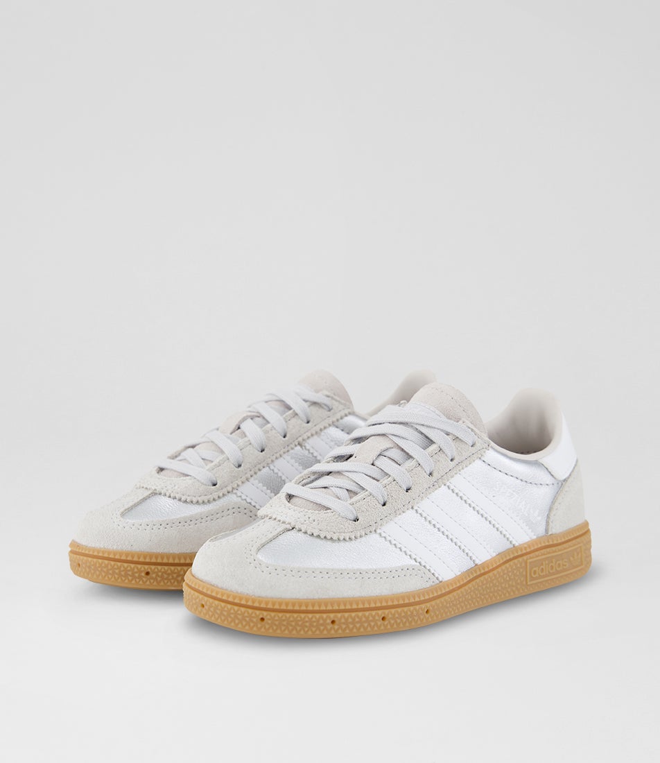 Handball Spezial Junior Silver White Gum Suede Sneakers