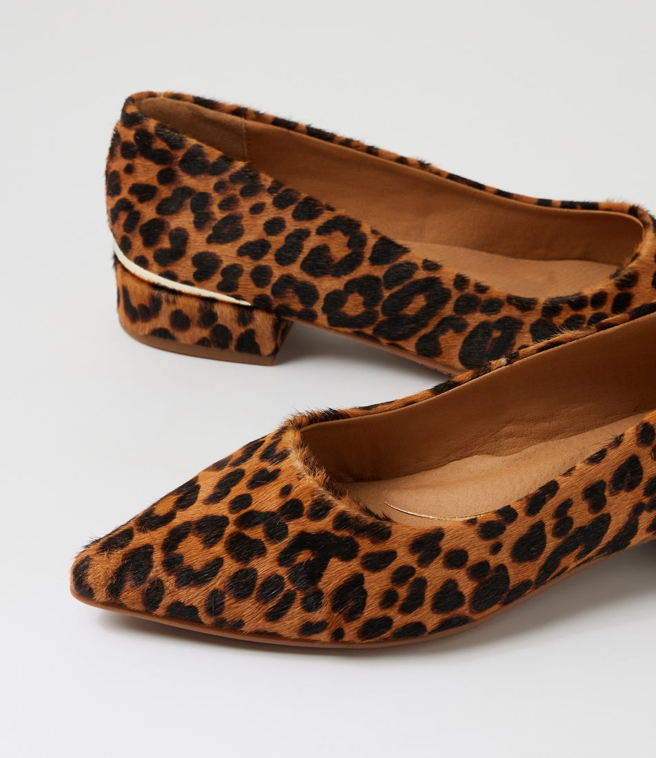 Adria Leopard Pony Heels