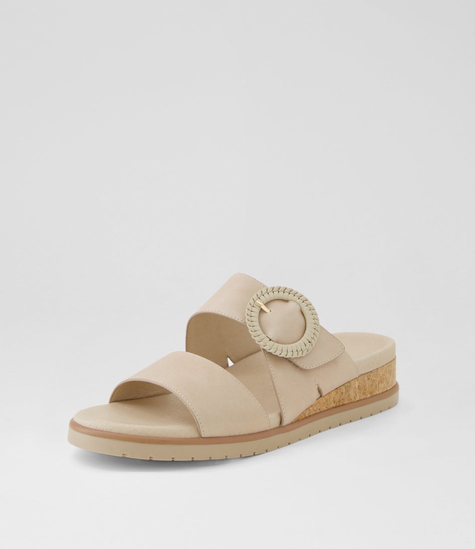Vatha W Camel Leather Sandals