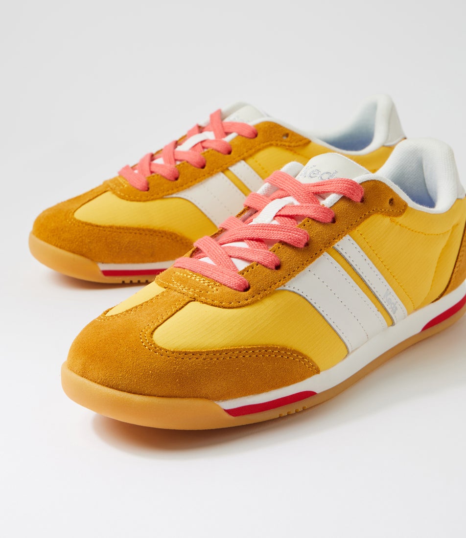 Revival Yellow Suede Nylon Sneakers
